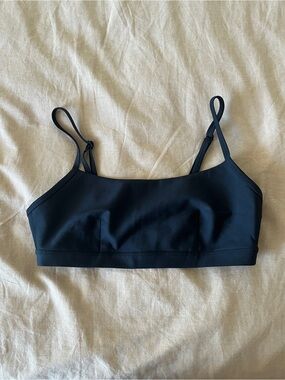 Aritzia Golden GloTone black sports bra